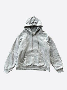 Chrome Hearts Grey & Black Scroll Logo Thermal Hoodie